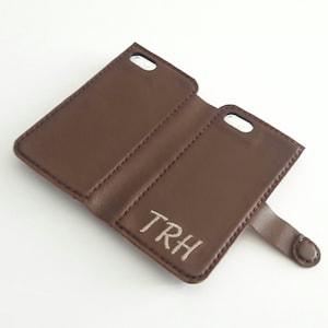 Cartera personalizada para iPhone 11 Pro Max, cartera para iPhone 12, funda para iPhone 15+, funda para iPhone XR, cartera para dos teléfonos, funda de cuero para iPhone 11