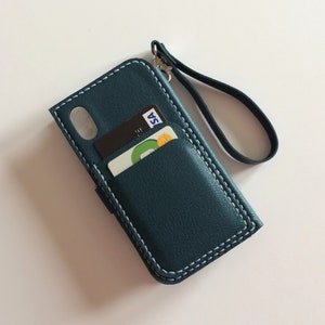 Cartera doble para teléfono, cartera para iPhone 15+, funda para dos teléfonos, funda para iPhone 11, cartera para 15 Pro, funda tipo cartera para iPhone 8, funda tipo cartera de cuero, iPhone