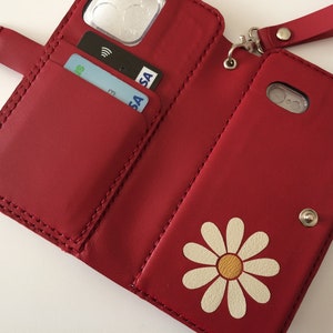 Funda para teléfono, funda para dos teléfonos, funda billetera para iPhone 12, funda para iPhone 13 Pro, billetera doble para iPhone, funda personalizada, iPhone 14 Pro Max, color burdeos