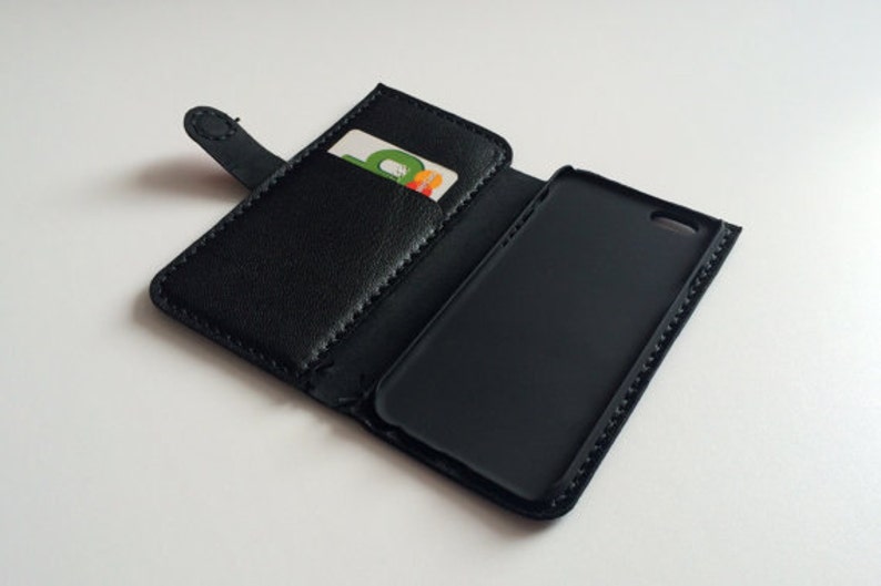 iPhone 6 wallet case iPhone 6 6s wallet iPhone 6 plus wallet iPhone 6s plus wallet leather iPhone wallet leather case black image 3