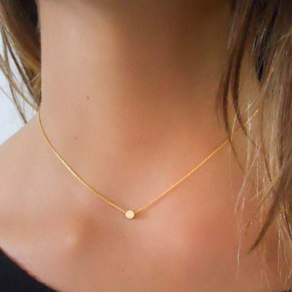 Simple Gold Necklace Etsy