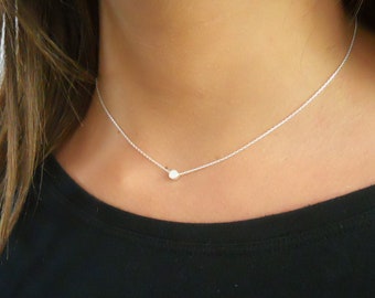 Silver Dot Necklace  #361