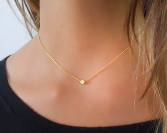 Small Dot Necklace - Etsy