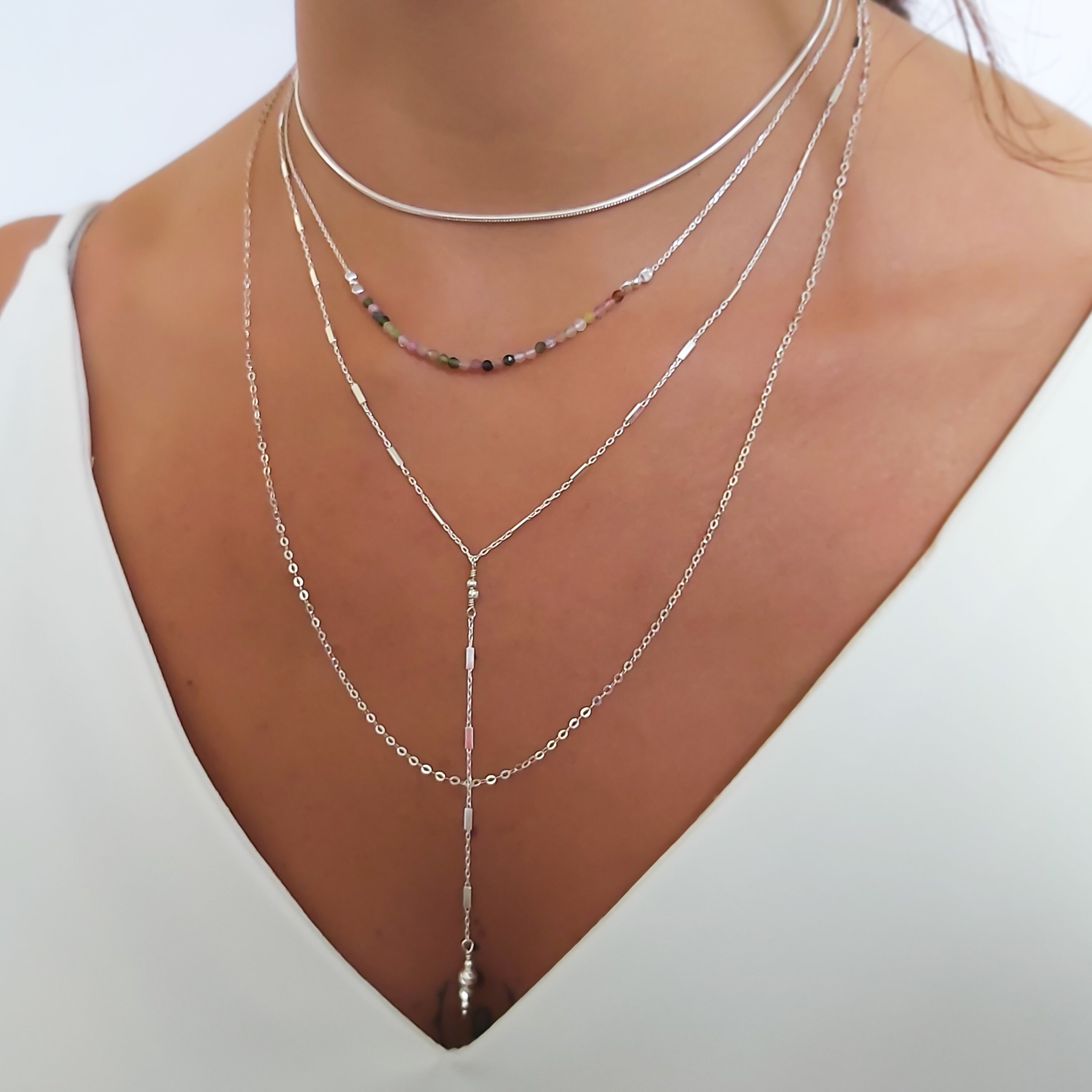 Dainty sterling silver chain sale