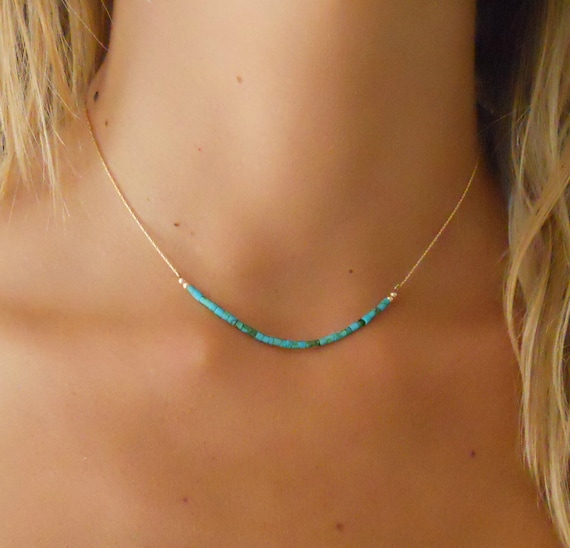 Dainty Turquoise Turtle Pendant/Necklace In Solid Gold | Takar Jewelry