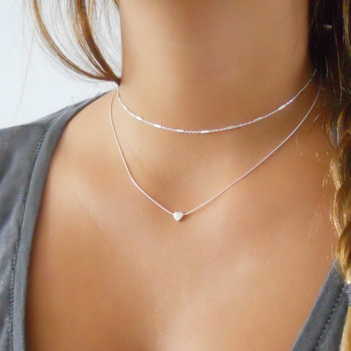 Set of 2 Sterling Silver Necklaces 