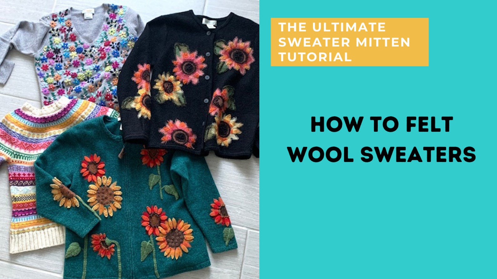 The Ultimate Sweater Mitten Tutorial 5videos 33pages and Etsy