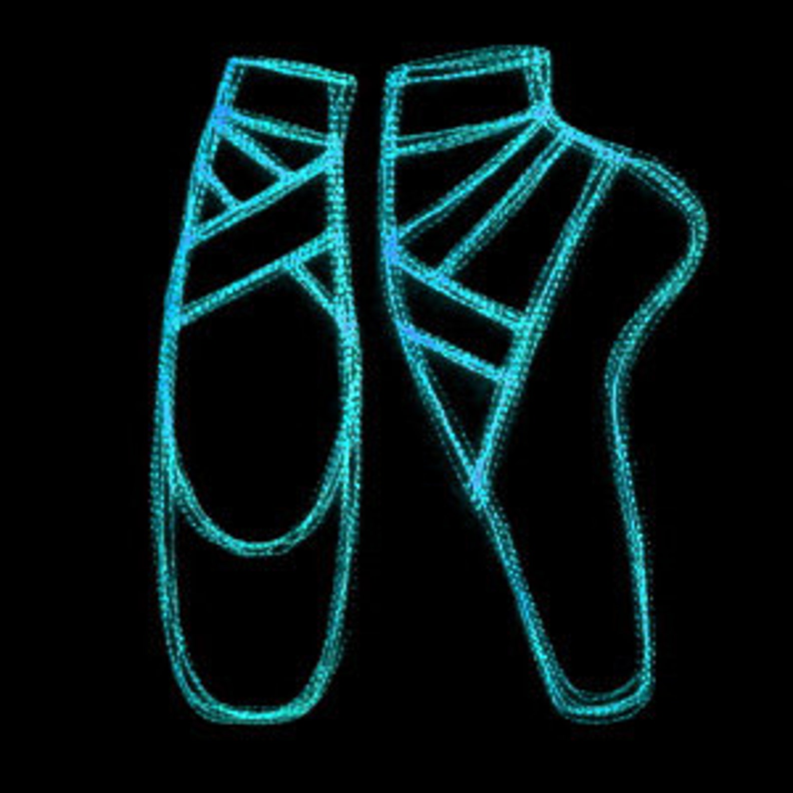 ballet shoes toe shoes applique embroidery scribble thread ballet shoes toe shoes applique embroidery scribble thread