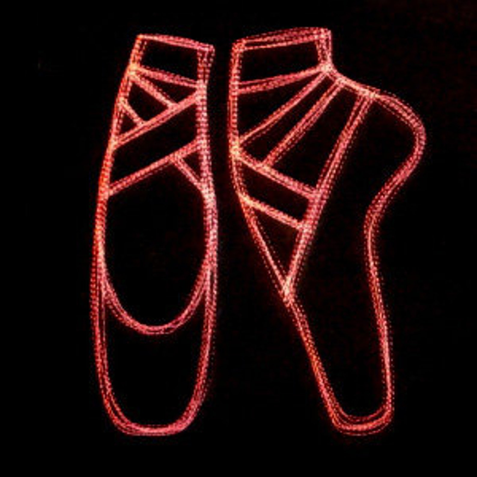 ballet shoes toe shoes applique embroidery scribble thread ballet shoes toe shoes applique embroidery scribble thread