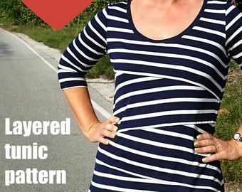 Moved to Tiers Tunic  - PDF Sewing  pattern