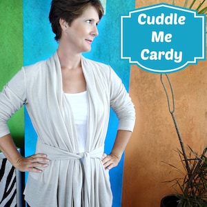 Cuddle Me Cardy PDF Sewing pattern image 1