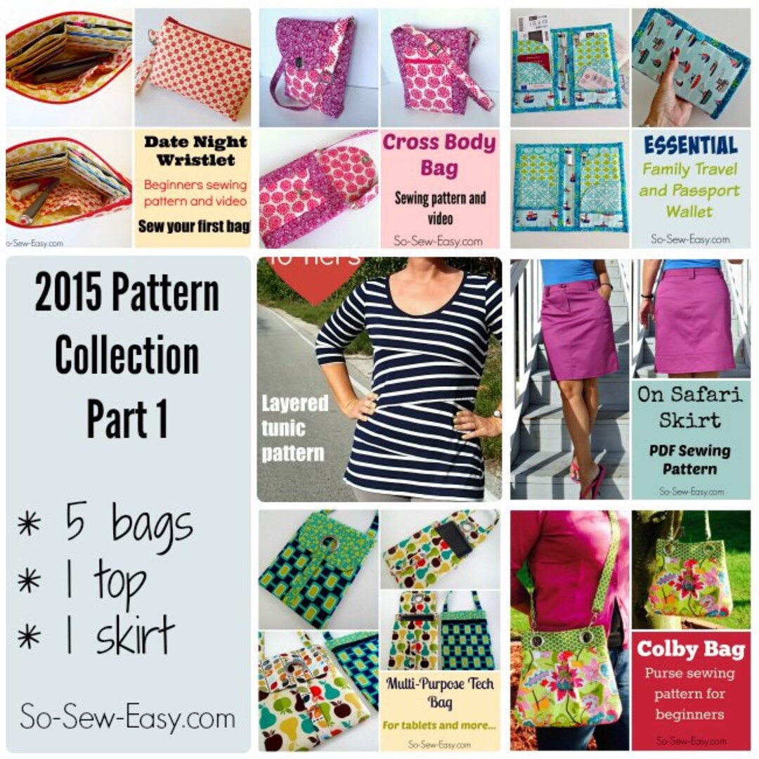 2015 Pattern Bundle Part 1 - 7 Patterns - Etsy