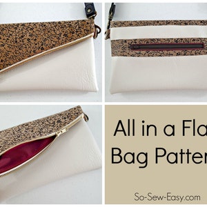 All in a Flap Bag PDF Sewing pattern image 1