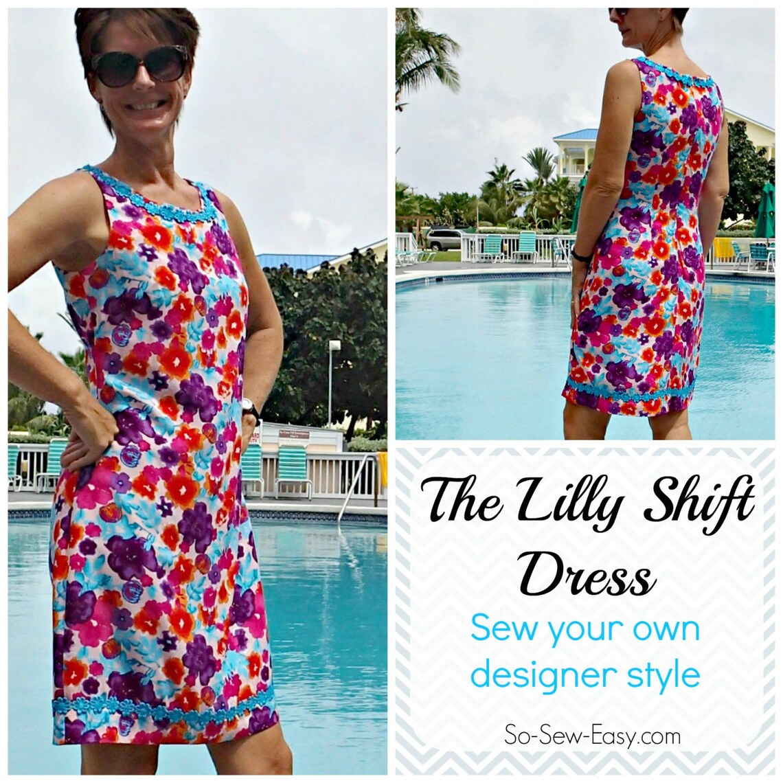 Lilly Shift Dress PDF Sewing Pattern - Etsy
