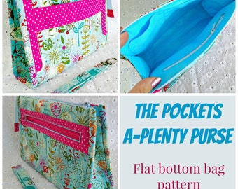 Pockets-A-Plenty Purse  - PDF Sewing  pattern