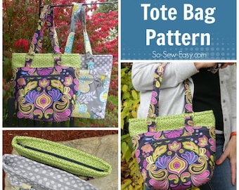 Lucy Tote Bag - PDF Sewing  pattern