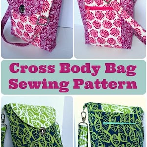 Cross Body Bag PDF Sewing Pattern - Etsy