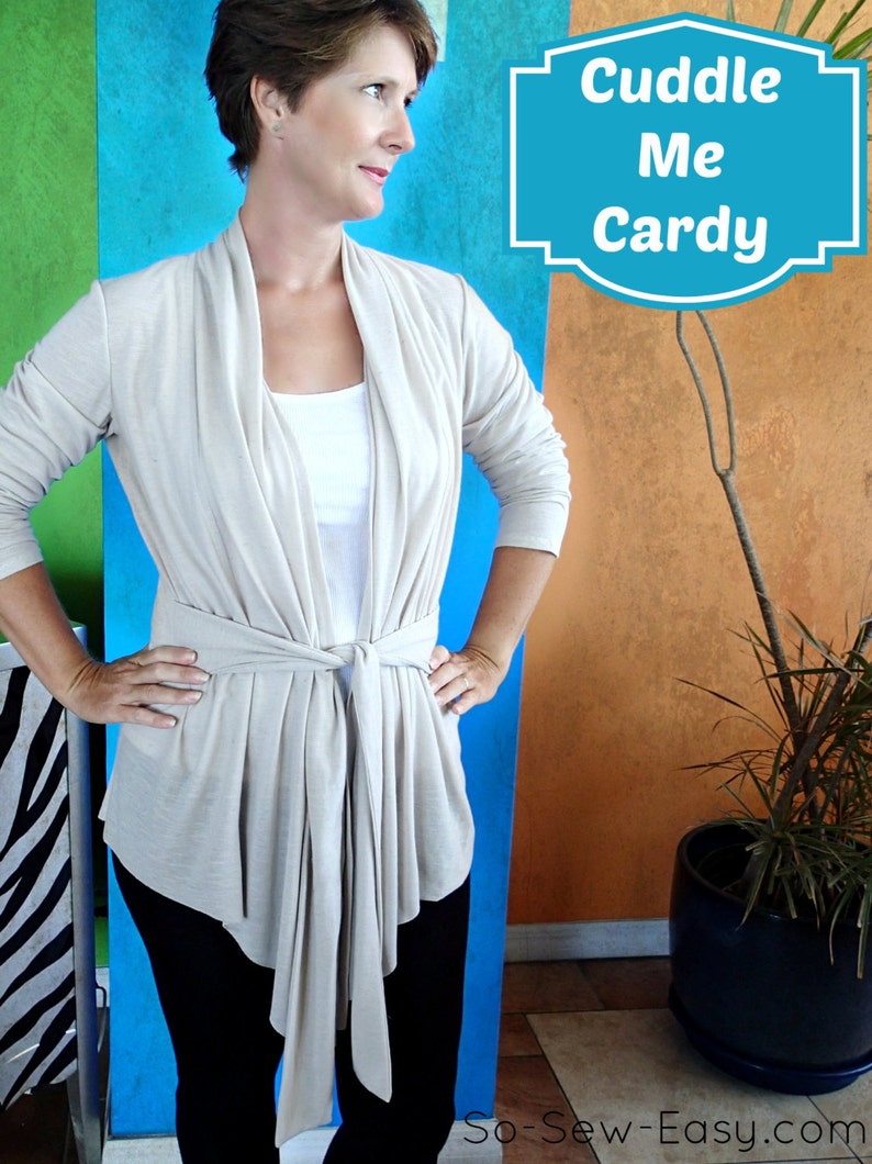 Cuddle Me Cardy PDF Sewing pattern image 1