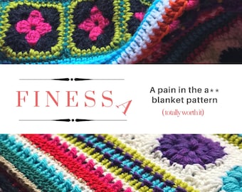 Finessa Mixed Stitch Crochet Blanket Pattern