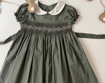 Emerald Garden Smocked Dress