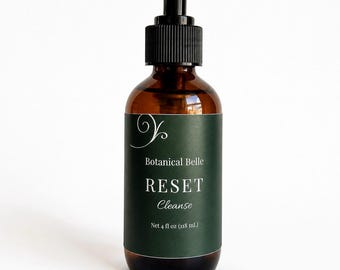 Reset Cleanse/ Gentle Oil Cleanser/ Makeup Remover/ Minimal Skincare/ Botanical Belle