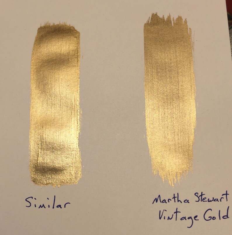 Antique Gold Metallic Paint or Glaze Martha Stewart Style Etsy