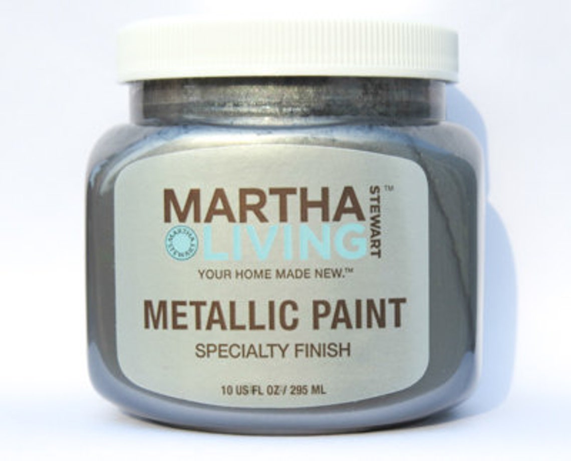 Martha Stewart Metallic Specialty Paint Thundercloud Etsy
