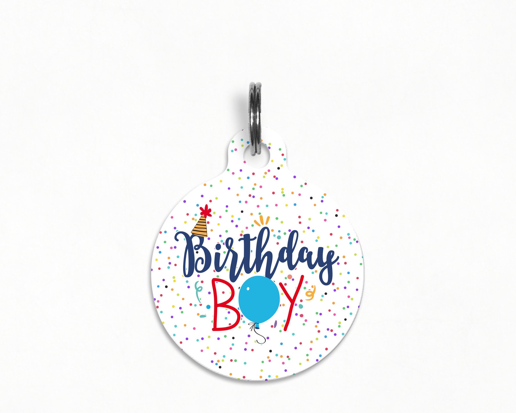 Pet ID Tag Birthday Boy Happy Birthday Dog Tag Etsy