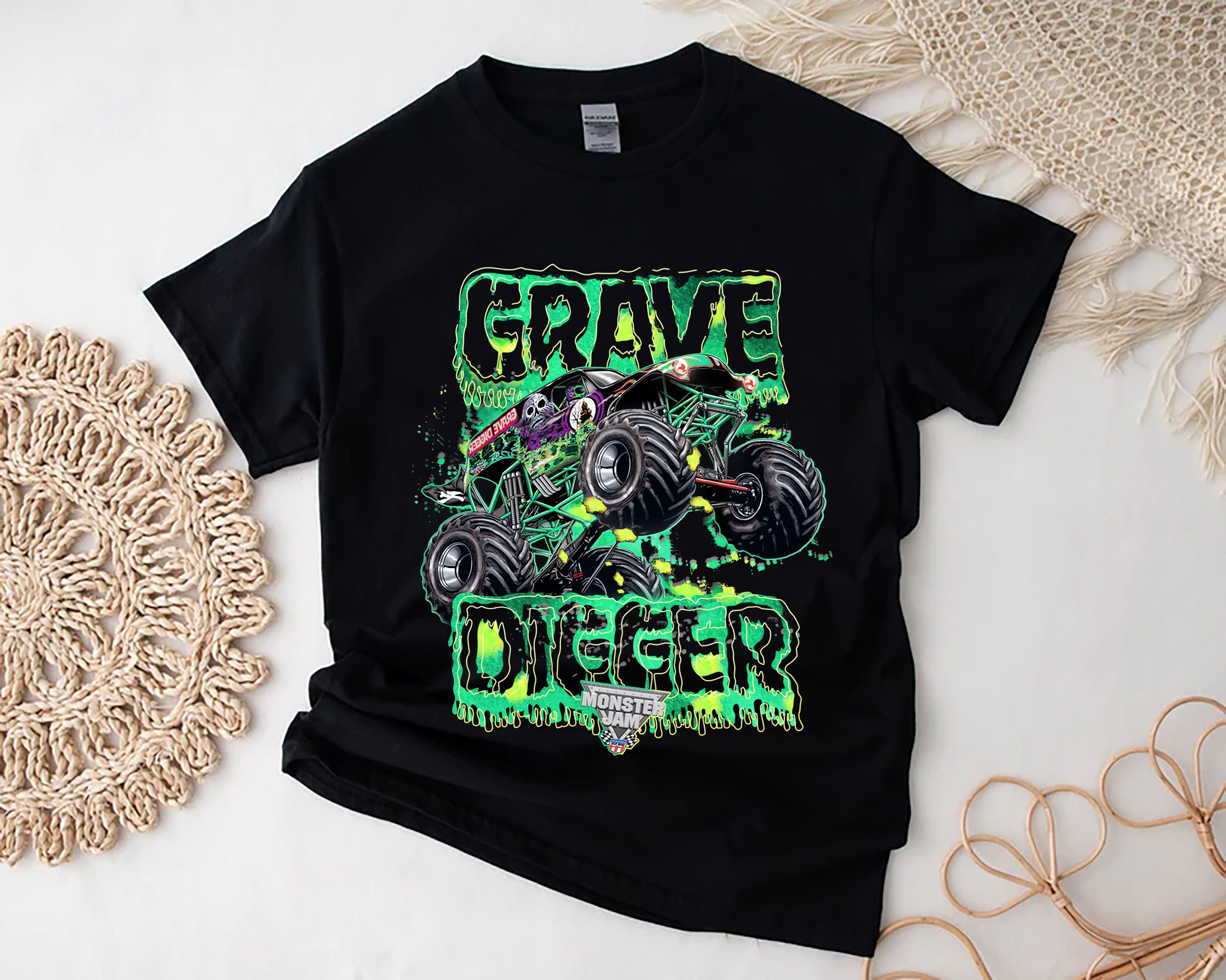 Vintage 1994 Grave Digger Monster Jams Truck Shirt