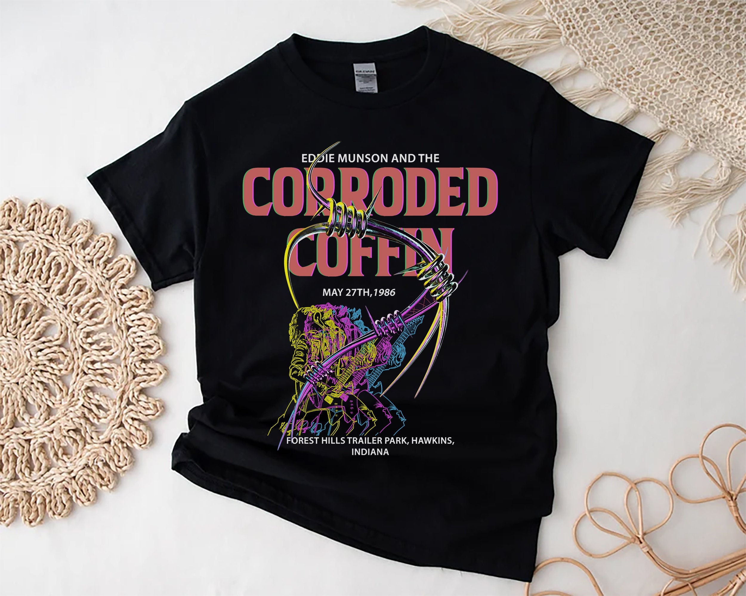 Discover Corroded Coffin Tour 1986 Vintage Shirt, edd mucion Vintage 90s Shirt