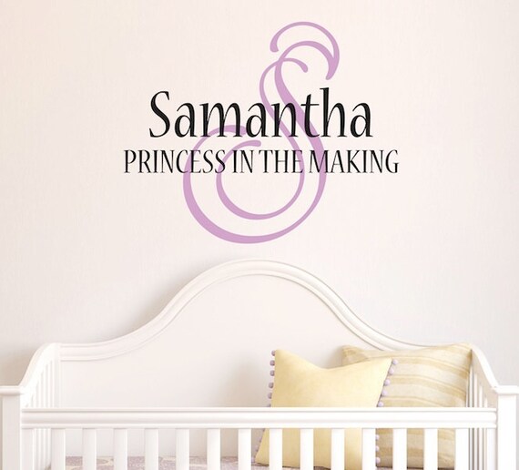 Items similar to Children's Wall Decal Princess In The Making