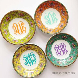 Monogrammed Jewelry Holder - Asian Inspired Decor