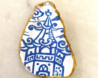 Oyster Shell Decor Ring Dish