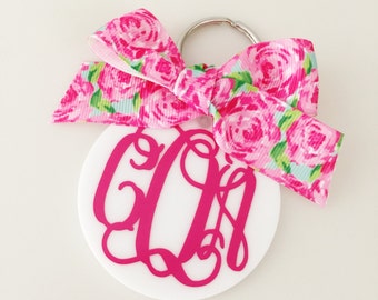 Acrylic Monogram Keychain