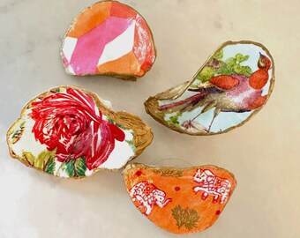 Oyster Shell Decor Ring Dish