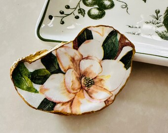 Oyster Shell Decor Ring Dish