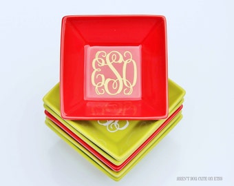 Monogrammed Jewelry Ring Dish ~ Featured in ALL YOU magazine