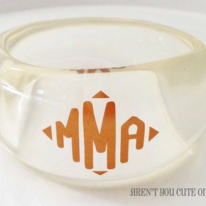 Clear Resin Monogram Bracelet