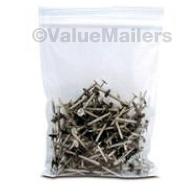 1000 13x18 Clear Plastic Zipper Poly Locking Reclosable Bags 2 MiL