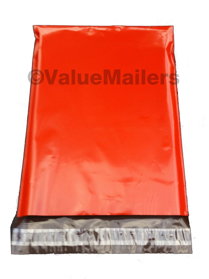 1000 6x9 RED Poly Mailers Shipping Envelopes Couture Boutique Quality RED Bags