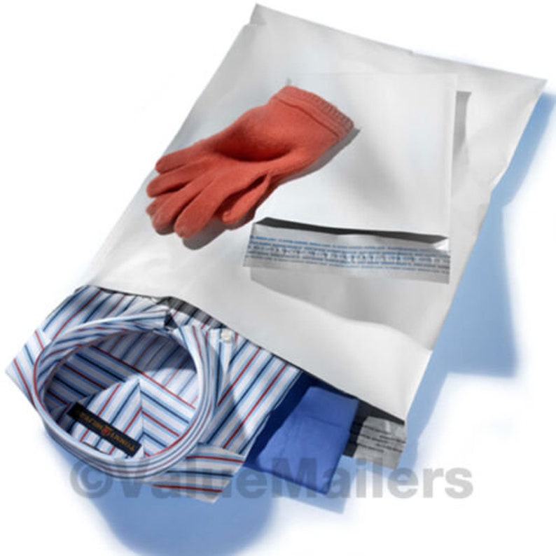 1000-10x13 wcHITE POLY MAILERS ENvELOPES BAGS 10 x 13