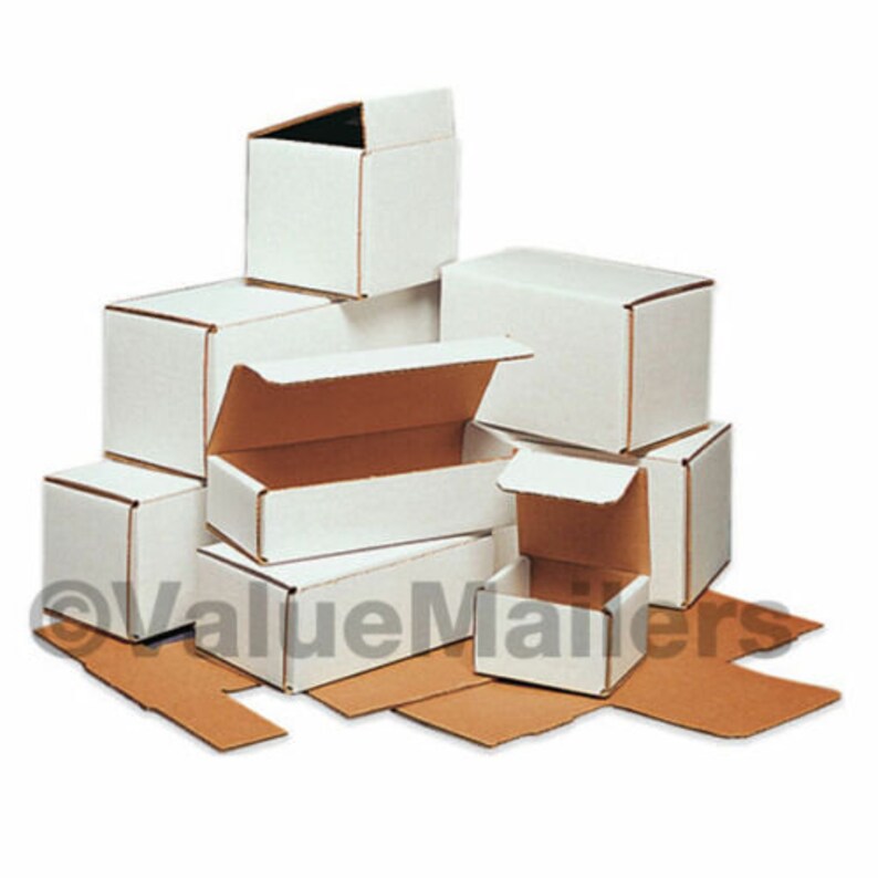 100-9 x 3 x 3 White Corrugated Shipping Mailer Packing Box Boxes