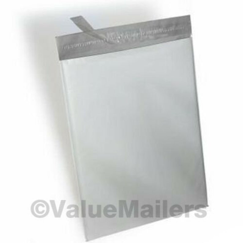 7.5X10.5 50 Poly Mailers Envelopes Plastic Bags White Self Seal Bag 6x9 1000
