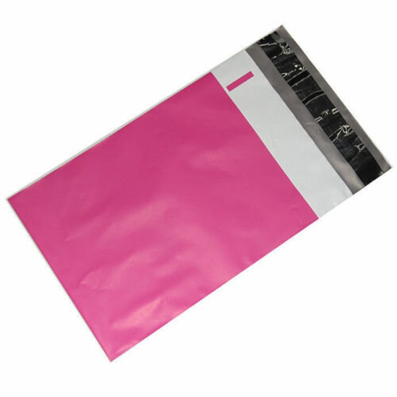 200 10x13 Hot LipStick Pink Designer Poly Mailers Shipping Envelopes Bags