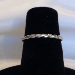 Sterling Silver Twisted Band - Single - Etsy