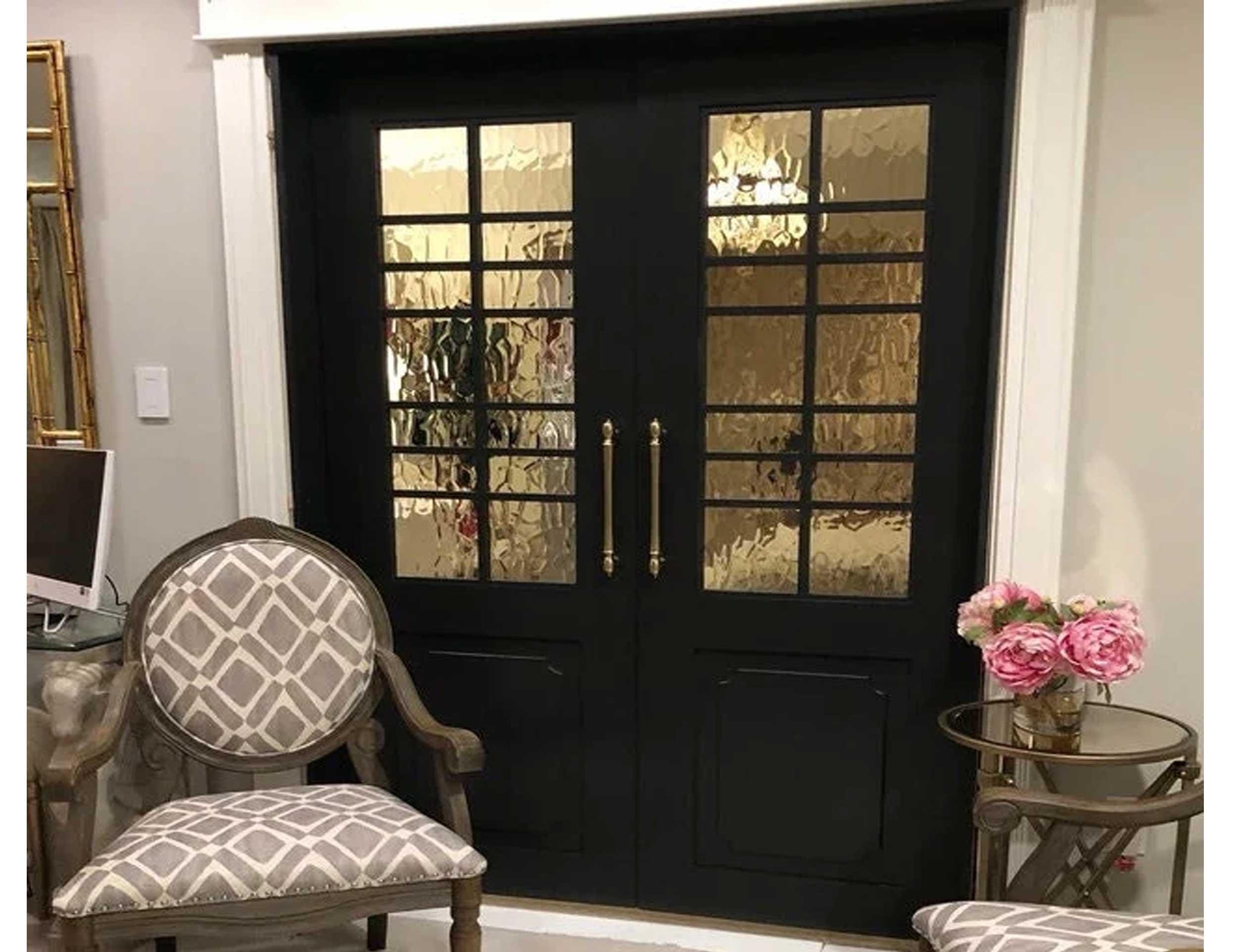 Painted Barn Door With Multiple Window Panes, 30\, image size:2500x1923