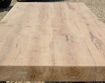 Oak Butcher Block Countertop or Tabletop Made to Order from Reclaimed Oak