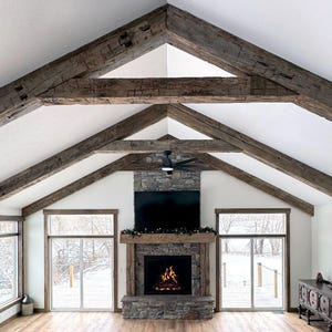 Reclaimed Box Beam, Reclaimed Lumber, Made to Order, Pricing per Linear Foot