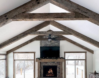 Reclaimed Box Beam, Reclaimed Lumber, Made to Order, Pricing per Linear Foot