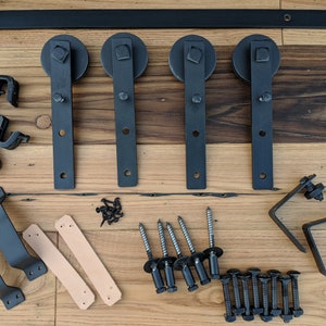 Rolling Barn Door Hardware for a Pair of Sliding Barn Doors - Etsy